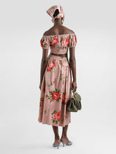 Dolce & Gabbana Rose Bouquet Cotton Crop Top