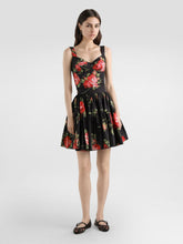 Dolce & Gabbana Rose Bouquet Cotton Bustier Top