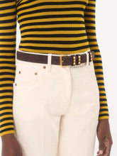 Valentino Garavani Brown Flaneuse Suede Belt