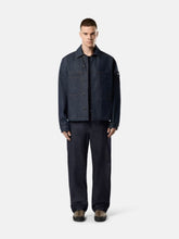 Stone Island Indigo Raw Denim Coach Jacket