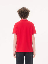 Valentino Garavani Red Piqué Polo with VLogo Patch