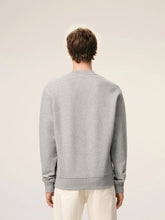Ami Paris Ash Grey Cotton Knitted Ami De Coeur Sweatshirt
