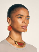 Panconesi Dusk Gold-Plated Red Agate Choker