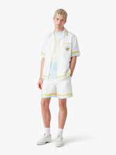 Casablanca White Tennis Landscape Silk Shorts