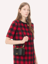 Valentino Garavani Black VLogo Signature Mini Vanity Bag in Grainy Calfskin