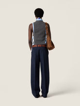 Miu Miu Slate Grey Cashmere Cardigan Vest