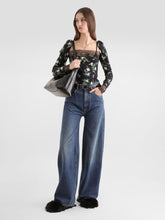 Dolce & Gabbana Blue Wide-Leg Denim Trousers