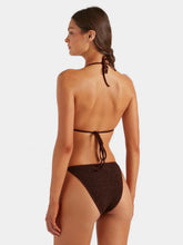 Hunza G Metallic Chocolate Gina Beaded Bikini