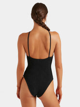 Hunza G Black Jasmine Swim With Tonal Hoop