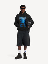 Balenciaga Black Paris Thunderstorm Cotton Sweatshirt