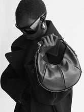 Saint Laurent Black Mombasa Small Leather Hobo Bag