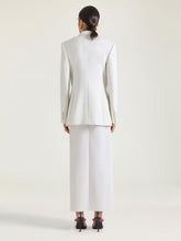 Givenchy White Draped Wool Mohair Long Skirt