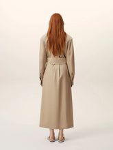 Ami Paris Beige Cotton Fitted Shirt Dress