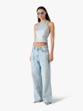 Casablanca Light Wash Graffiti Straight-Leg Jeans