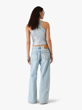 Casablanca Light Wash Graffiti Straight-Leg Jeans