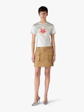 Casablanca Beige Cotton Pocket Mini Skirt
