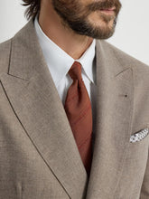 Brunello Cucinelli Apricot Silk Cotton Tie
