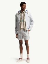 Moncler Blue Striped Swim Shorts