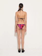 Pucci Fuchsia and Black Iride Triangle Bikini Top