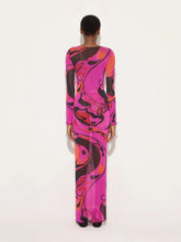 Pucci Fuchsia and Black Orchidee Tulle Dress
