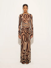 Pucci Beige and Black Marmo Tulle Crop Top