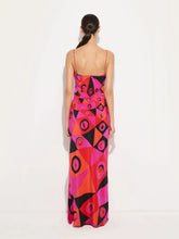 Pucci Fuchsia and Black Occhi Print Silk Dress