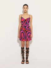 Pucci Fuchsia and Black Marmo Print Mini Dress