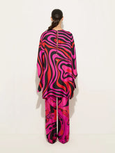 Pucci Fuchsia and Black Marmo Silk Kaftan