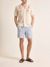 Orlebar Brown White Sand Maitan Embroidered Shirt