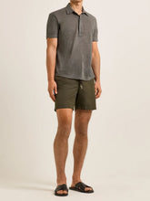 Orlebar Brown Elephant Grey Sebastian Tailored Linen Polo