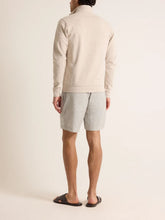 Orlebar Brown Biscuit Melange Isar Cashmere Half Zip