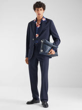 Fendi Dark Blue Wool Canvas Blazer