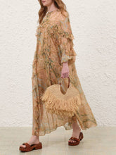 Zimmermann Natural Goldentime Small Fringe Tote