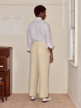 Bode Cream Slub Weave Trousers