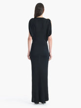 Altuzarra Black Henderson Draped Maxi Dress