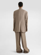 Dolce & Gabbana Brown Tweed-Effect Wide-Leg Trousers