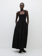 Matteau Black Knit and Cotton Dress