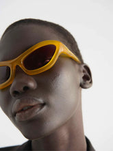 Port Tanger Yellow Cat-Eye Hayya Acetate Sunglasses