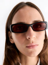 Port Tanger Black Rectangle Leila Acetate Sunglasses