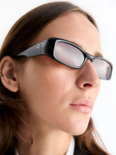 Port Tanger Black Rectangle Leila Acetate Sunglasses