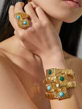Paola Sighinolfi Kabala 18K Gold and Turquoise Bracelet