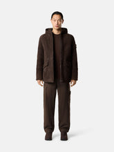 Stone Island Dark Brown Shearling Ghost Jacket