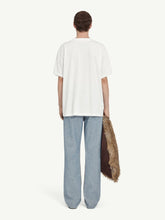 MM6 Maison Margiela White Cotton T-Shirt with Logo