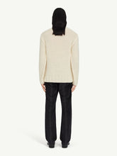 MM6 Maison Margiela White Chunky Wool Turtleneck Jumper