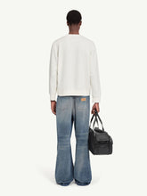 MM6 Maison Margiela White Cotton Sweatshirt with Numeric Patch