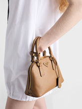 Prada Caramel Mini Promenade Leather Bag