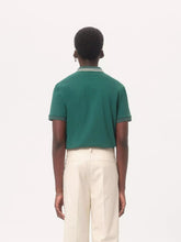 Valentino Garavani Dark Green Cotton Piqué Polo Shirt with VLogo Patch