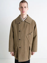 Lemaire Sisal Shearling Winter Parka in Water-Repellent Canvas