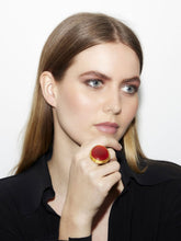 Sylvia Toledano Gold Macaron Cornaline Ring