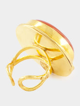 Sylvia Toledano Gold Macaron Cornaline Ring